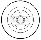 Тормозной диск (BORG & BECK: BBD5972S)