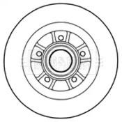 Тормозной диск (BORG & BECK: BBD5977S)