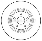 Тормозной диск (BORG & BECK: BBD6000S)