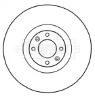 Тормозной диск (BORG & BECK: BBD6012S)