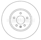 Тормозной диск (BORG & BECK: BBD6013S)