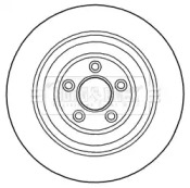 Тормозной диск (BORG & BECK: BBD6016S)
