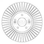 Тормозной диск (BORG & BECK: BBD6065S)