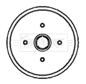 Тормозный барабан (BORG & BECK: BBR7001)