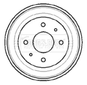 Тормозный барабан (BORG & BECK: BBR7008)
