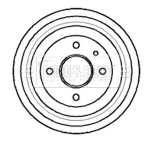 Тормозный барабан (BORG & BECK: BBR7010)
