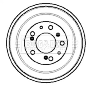 Тормозный барабан (BORG & BECK: BBR7011)