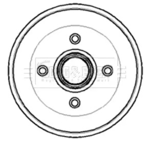 Тормозный барабан (BORG & BECK: BBR7014)