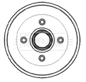 Тормозный барабан (BORG & BECK: BBR7024)