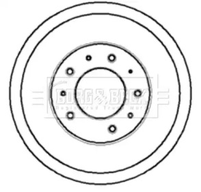 Тормозный барабан (BORG & BECK: BBR7032)