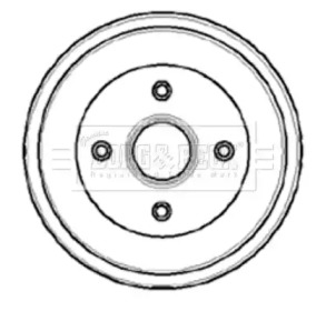 Тормозный барабан (BORG & BECK: BBR7033)