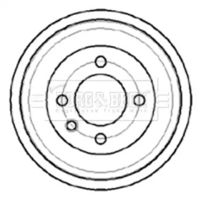 Тормозный барабан (BORG & BECK: BBR7043)