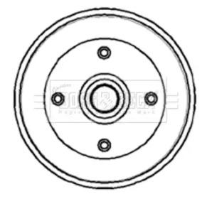 Тормозный барабан (BORG & BECK: BBR7051)