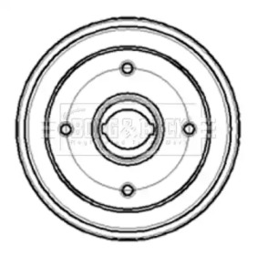 Тормозный барабан (BORG & BECK: BBR7061)