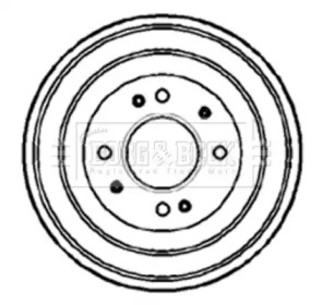Тормозный барабан (BORG & BECK: BBR7078)