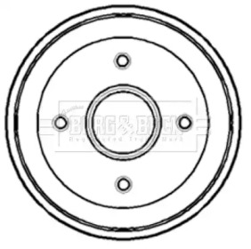 Тормозный барабан (BORG & BECK: BBR7080)