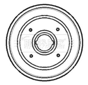 Тормозный барабан (BORG & BECK: BBR7085)