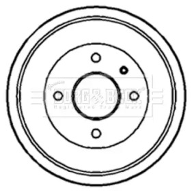 Тормозный барабан (BORG & BECK: BBR7091)