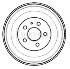 Тормозный барабан (BORG & BECK: BBR7100)