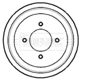 Тормозный барабан (BORG & BECK: BBR7112)