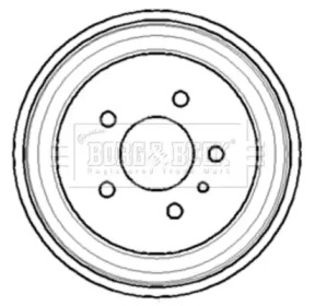 Тормозный барабан (BORG & BECK: BBR7113)