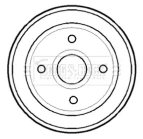 Тормозный барабан (BORG & BECK: BBR7115)