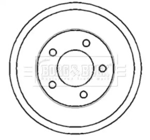 Тормозный барабан (BORG & BECK: BBR7117)