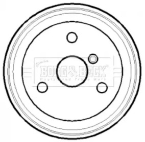 Тормозный барабан (BORG & BECK: BBR7118)