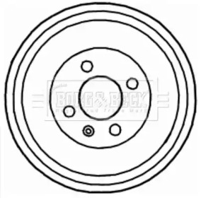 Тормозный барабан (BORG & BECK: BBR7121)
