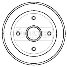 Тормозный барабан (BORG & BECK: BBR7124)