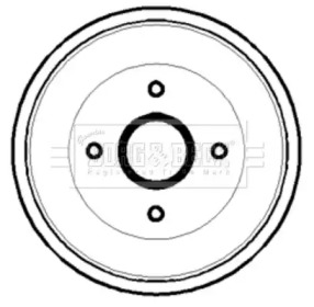 Тормозный барабан (BORG & BECK: BBR7125)