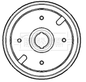Тормозный барабан (BORG & BECK: BBR7145)