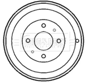 Тормозный барабан (BORG & BECK: BBR7148)