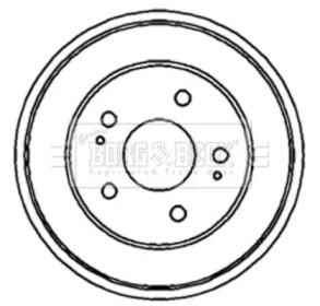 Тормозный барабан (BORG & BECK: BBR7150)