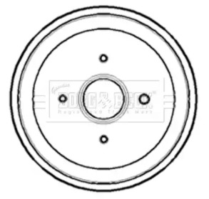Тормозный барабан (BORG & BECK: BBR7169)
