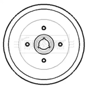 Тормозный барабан (BORG & BECK: BBR7172)