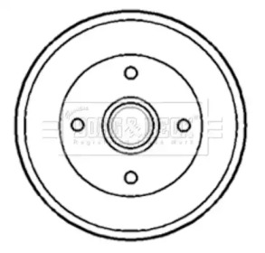 Тормозный барабан (BORG & BECK: BBR7173)