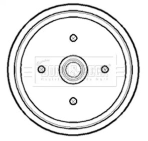 Тормозный барабан (BORG & BECK: BBR7174)