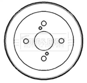 Тормозный барабан (BORG & BECK: BBR7182)