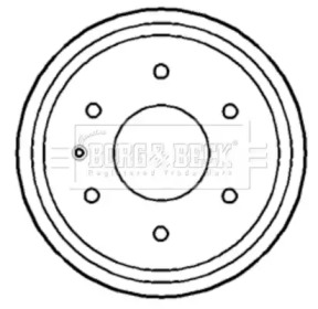 Тормозный барабан (BORG & BECK: BBR7184)