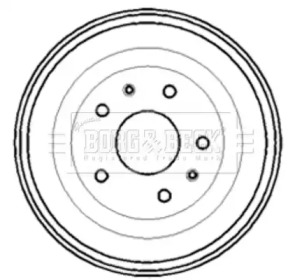 Тормозный барабан (BORG & BECK: BBR7193)