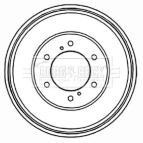 Тормозный барабан (BORG & BECK: BBR7200)