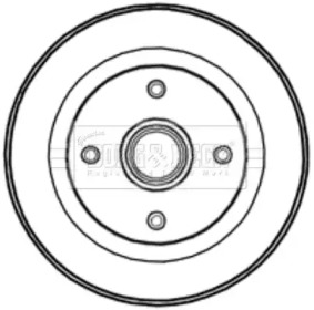 Тормозный барабан (BORG & BECK: BBR7208)