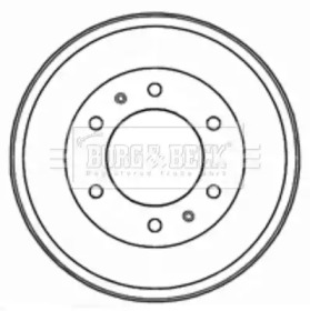 Тормозный барабан (BORG & BECK: BBR7209)