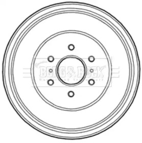 Тормозный барабан (BORG & BECK: BBR7221)