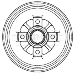 Тормозный барабан (BORG & BECK: BBR7240)