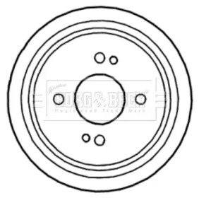 Тормозный барабан (BORG & BECK: BBR7241)