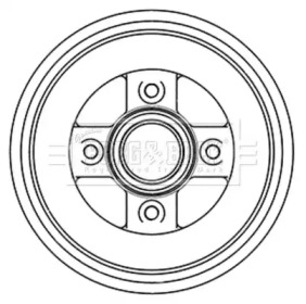 Тормозный барабан (BORG & BECK: BBR7242)