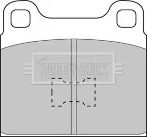 Комплект тормозных колодок (BORG & BECK: BBP1001)