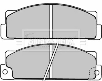 Комплект тормозных колодок (BORG & BECK: BBP1004)